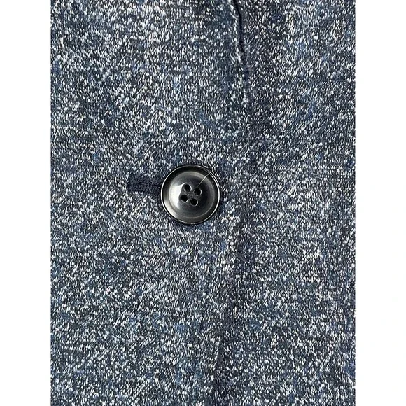 Banana Republic Women 8 Blazer Coat Wool Textured Knit Career Heathered Blue - Picture 4 of 13